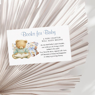 Carte D'accompagnement A New Chapter Begin Cute Bear Books for Baby