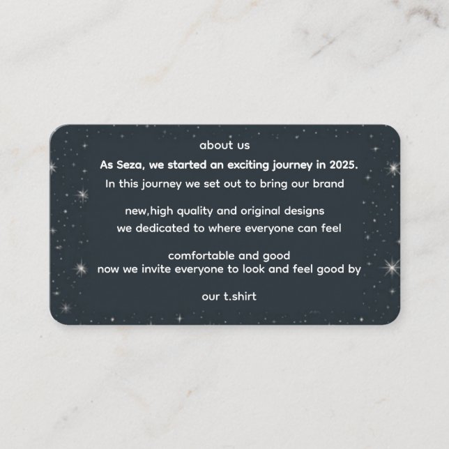 CARTE D'ACCOMPAGNEMENT ABOUT US (Devant)