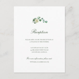 Carte D'accompagnement Accueil Mariage Megan Simple Verdure