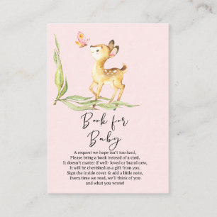 Carte D'accompagnement Adorable Baby Deer Baby shower Book For Baby
