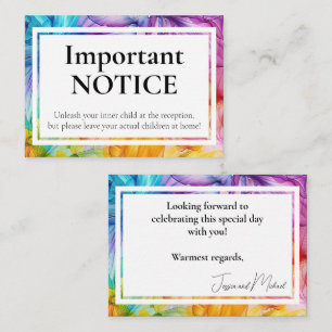 Carte D'accompagnement Adultes SEULEMENT Fleur Éthérée
