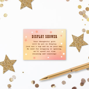 Carte D'accompagnement Afficher Fête des mariées de douche Occidentale Jo