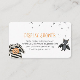 Carte D'accompagnement Afficher la Douche Halloween Baby Shower