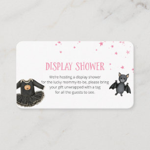 Carte D'accompagnement Afficher la Douche Halloween Baby Shower
