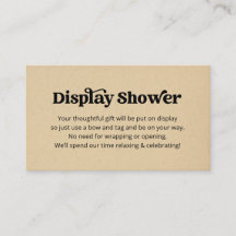 Afficher l'invite de douche Insertion