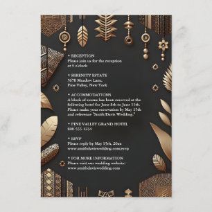 Carte D'accompagnement Afrique Ghana Brown traditionnel Nigéria Mariage