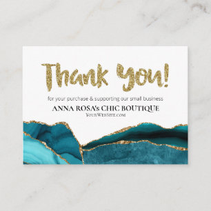 Carte D'accompagnement *~* AGATE QR Logo MERCI examen de marque AP8 