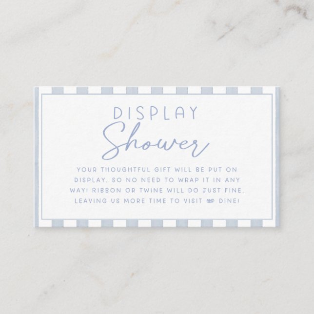Carte D'accompagnement Ahoy It's A Boy Baby Shower Display Shower Card (Devant)