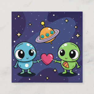 Carte D'accompagnement Alien Love Buddies