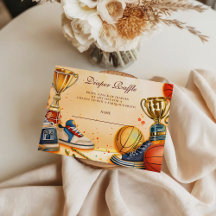 All Star Basketball Baby Shower Diapper Raffle