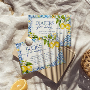 Carte D'accompagnement Amalfi Coast Mediterranean Lemon Books for Baby