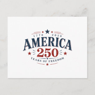 Carte D'accompagnement Amérique États-Unis 250e, 250 Ans de Liberté