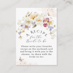 Carte D'accompagnement Amour en fleur Fleur sauvage Fête des mariées rust