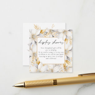 Carte D'accompagnement Amour En Fleur Florales Afficher Fête des mariées