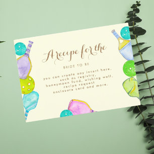 Carte D'accompagnement Amoureux de sport Aquarelle Thème de mariage Pick