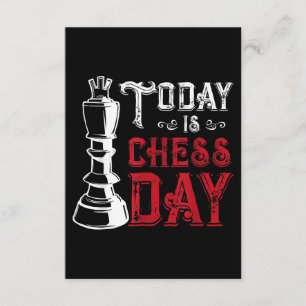 Carte D'accompagnement Amusant jeu d'échecs King Design