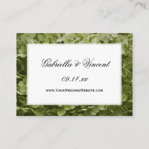 Carte D'accompagnement Annabelle Hydrangea Mariage Website Card