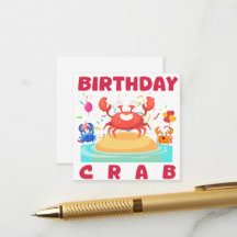 Anniversaire Crabe Party Teil Crabs Amour Annivers