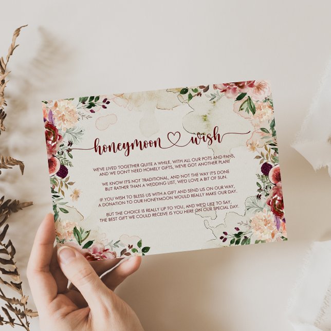 Carte D'accompagnement Appel à la lune de miel florale estivale rustique  (Créateur téléchargé)