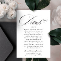 Appel Formel Calligraphie Mariage Noir Blanc Détai