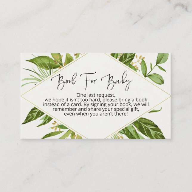 Carte D'accompagnement Apportez Un Livre Pour Baby shower Bébé (Devant)