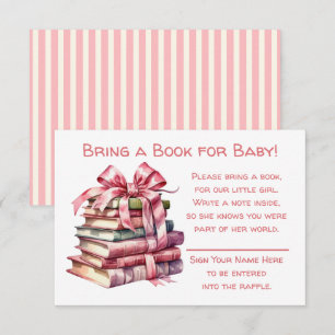 Carte D'accompagnement Apportez un livre pour bébé BABY SHOWER