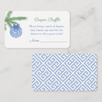 Aquarelle Baby shower de Noël Déchets Raffle