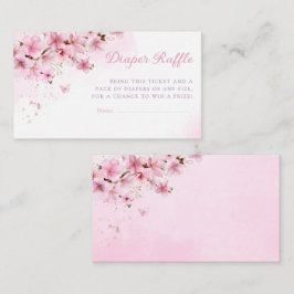 Carte D'accompagnement Aquarelle Baby shower floral Déchets rabat Billet