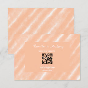Carte D'accompagnement Aquarelle couleur Fuzz Peach Motif Abstrait