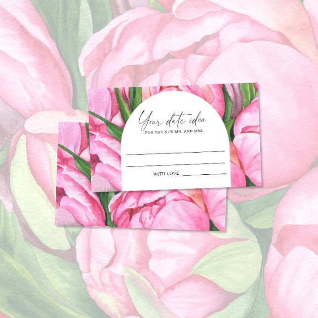 Carte D'accompagnement Aquarelle - Date nuit idées \ Date pot (Créateur téléchargé)