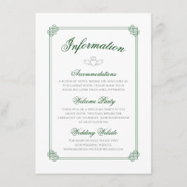 Carte D'accompagnement Aquarelle Destination : Irlande Information