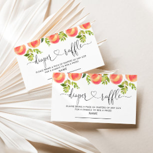 Carte D'accompagnement Aquarelle petite couche de pêche billet de tombola