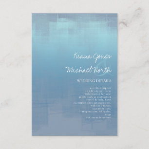 Carte D'accompagnement Aquarelle Réflexions Détails Dusty Blue ID774