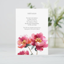 Aquarelle rose et corail Peony Détails Boîtier
