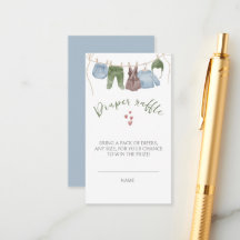 Aquarelle Vêtements de garçon Baby shower Diper Ra