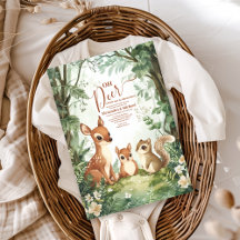 Aquarelle Woodland Oh Deer