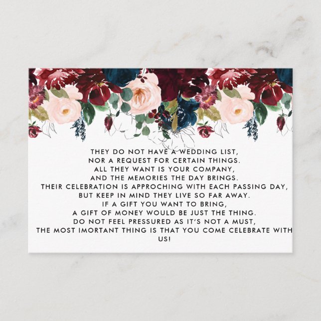 Carte D'accompagnement Arbre monétaire / Envoi d'invitation de bien d'att (Devant)