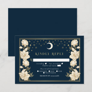 Carte D'accompagnement Arc élégant Art Nouveau Mariage RSVP