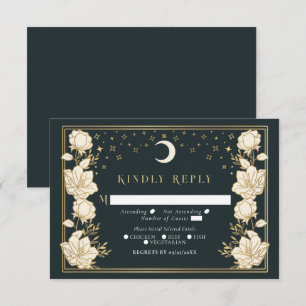 Carte D'accompagnement Arc élégant Art Nouveau Mariage RSVP
