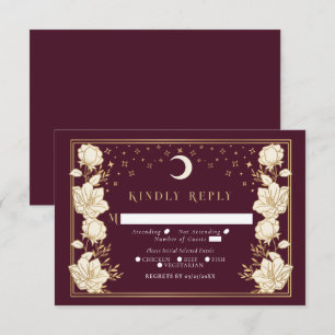 Carte D'accompagnement Arc élégant Art Nouveau Mariage RSVP