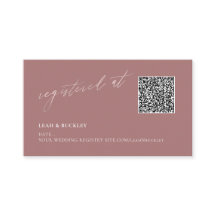 ArtApp QR Code Registre Dusty Rose Blush Script