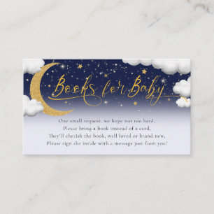 Carte D'accompagnement Au-dessus de la lune Baby shower de livres Cadeaux
