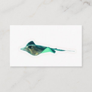 Carte D'accompagnement Autocollant Raie Manta Diamant Noir Exotique - Eau