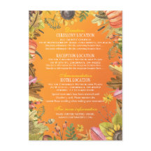 Automne Feuilles Mariage Citrouille Détails Inform