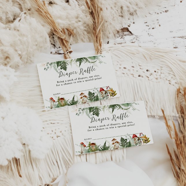 Carte D'accompagnement Aventure Bois Champignons Baby Boy Douche (Créateur téléchargé)