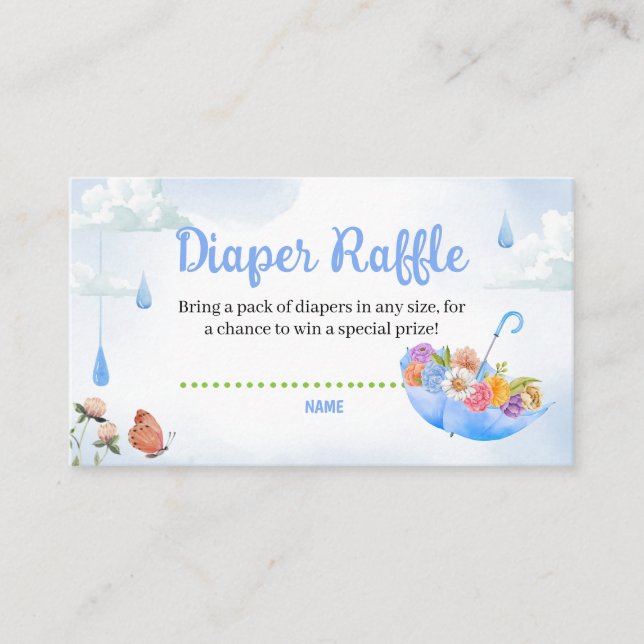 Carte D'accompagnement Avril Douches Apportent Mai Fleurs Déchets Raffle (Devant)