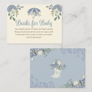 Carte D'accompagnement Avril Douches Apporter mai Fleurs Livres pour bébé