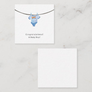 Carte D'accompagnement Baby Boy Congratulations Newborn Birth Card
