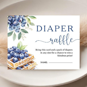 Carte D'accompagnement Baby Brunch Bébé Bleuet Tirages au Sort Couches Ba