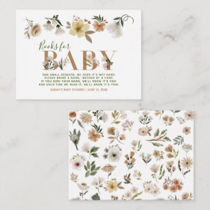 Carte D'accompagnement Baby in Bloom Baby shower Boho Demande de réservat